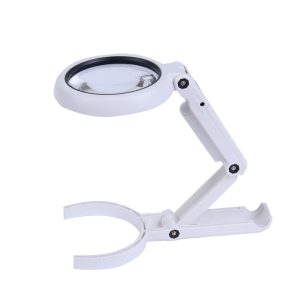 Magnifying Glass LED Light Head Loupe Jeweler Watch Bright Magnifier with 5  Lens